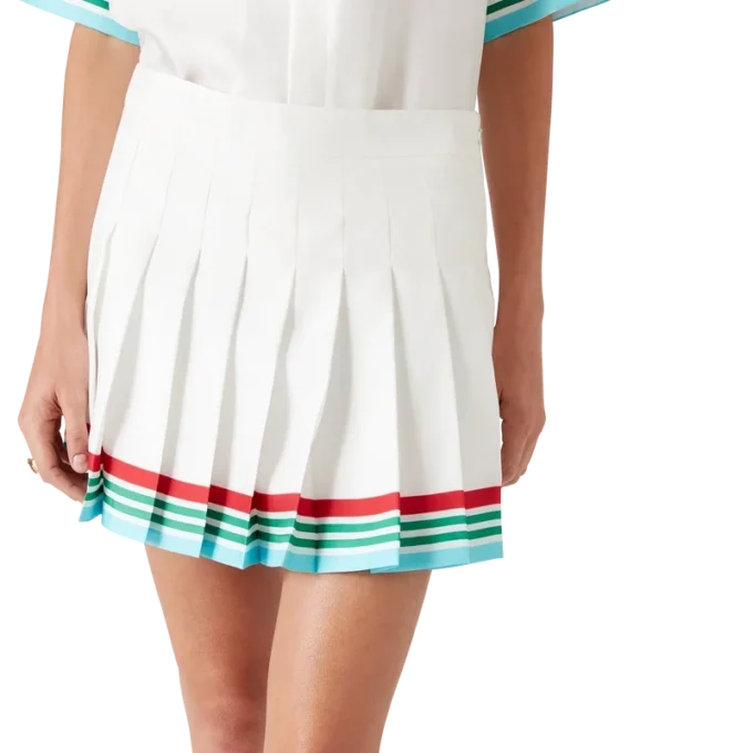 Casa Way World Series geplooide zijden rok