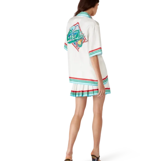 Casa Way World Series zijden overhemd met korte mouwen