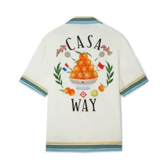 Casa Way zijden overhemd met korte mouwen