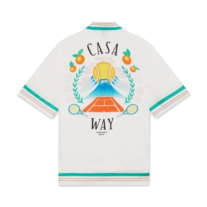 Casa Way zijden overhemd met korte mouwen