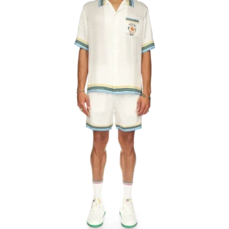 Casa Way zijden overhemd met korte mouwen