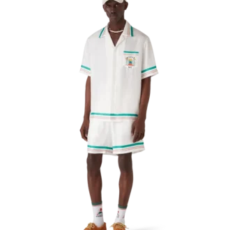 Casa Way zijden overhemd met korte mouwen