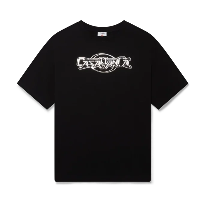 Casablanca Chrome oversized T-shirt met korte mouwen