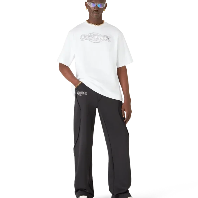 Casablanca Chrome oversized T-shirt met korte mouwen