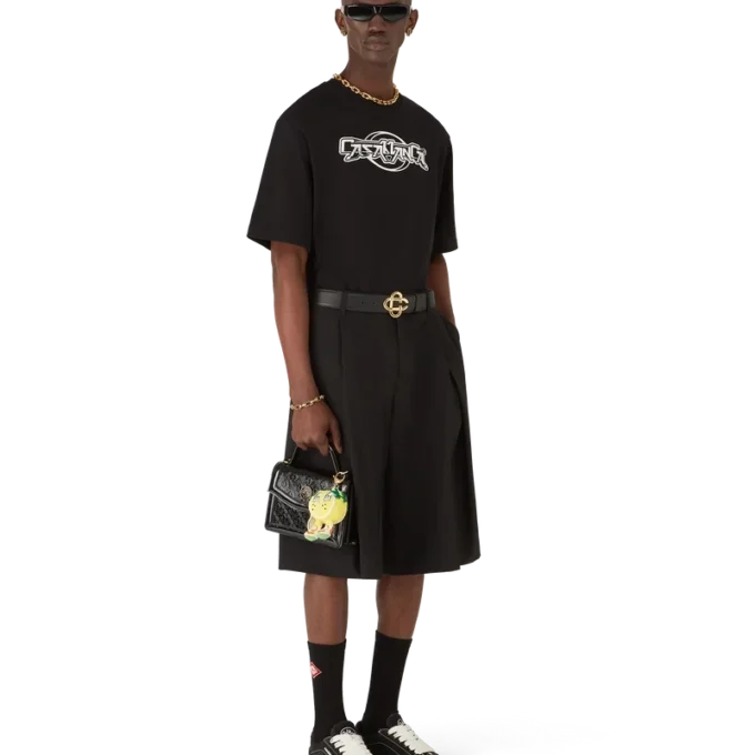 Casablanca Chrome oversized T-shirt met korte mouwen