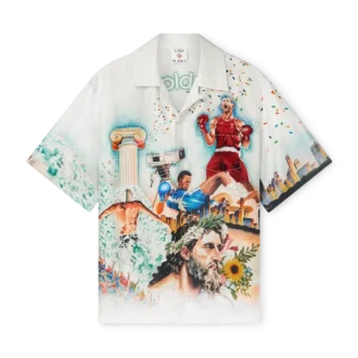 Celebration Du Sport zijden overhemd met korte mouwen