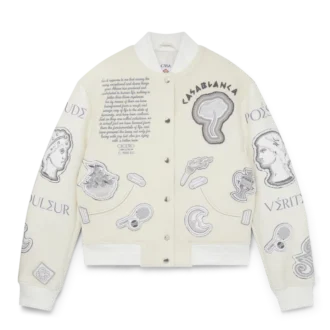 Chenille patchwork bomberjack