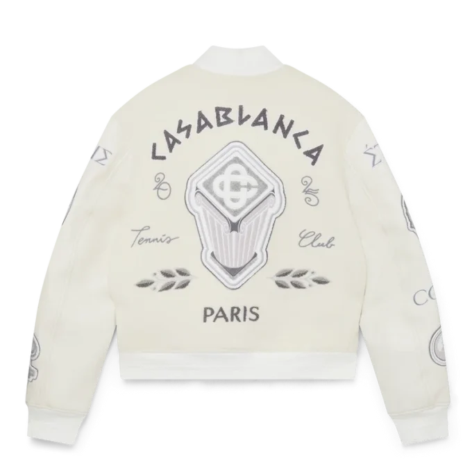 Chenille patchwork bomberjack