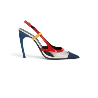 Chrome Arch Slingback Pump Chrome Arch Slingback Pump