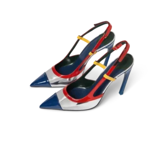 Chrome Arch Slingback Pump Chrome Arch Slingback Pump