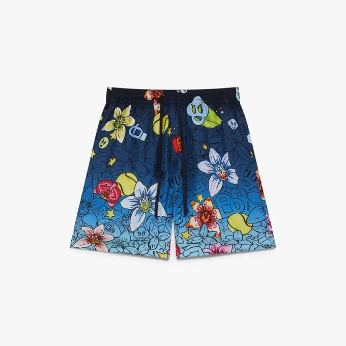 Collage D’icones Graphiques zijden Short