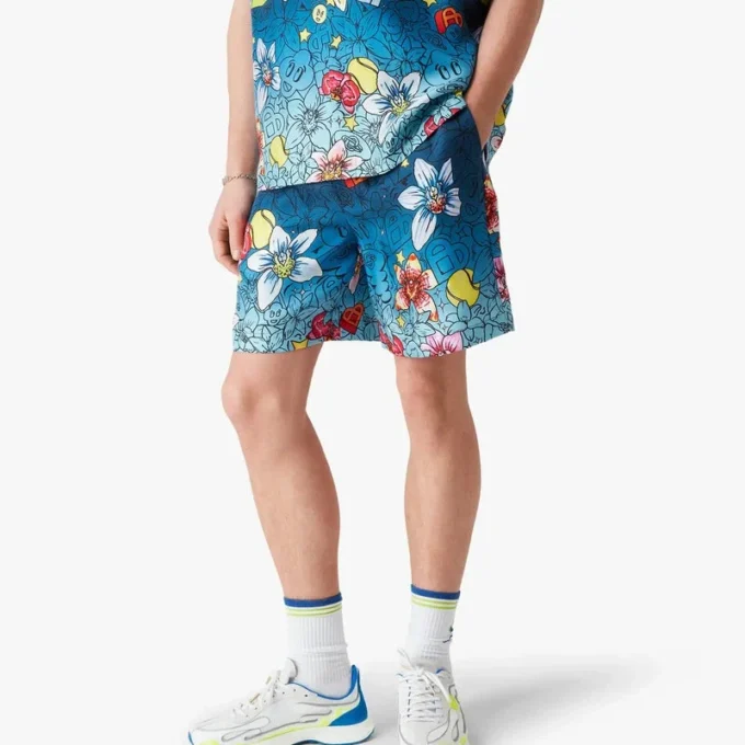 Collage D’icones Graphiques zijden Short