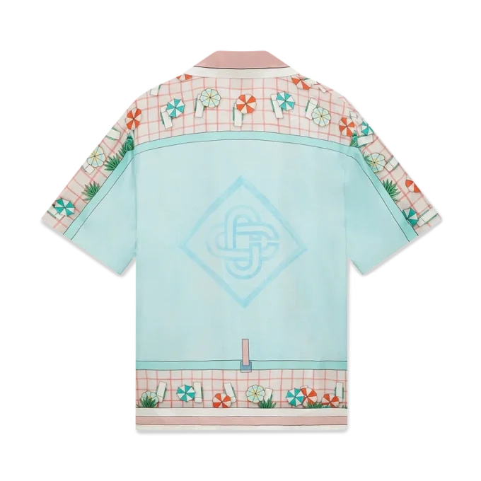 Copacabana zijden overhemd met korte mouwen Copacabana zijden overhemd met korte mouwen