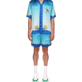 Coquillage Colora zijden overhemd