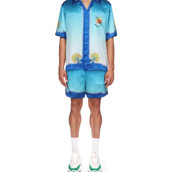 Coquillage Colora zijden overhemd Coquillage Colora zijden overhemd