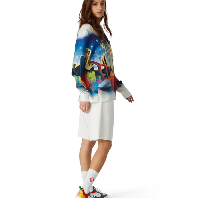 Court multicolour sneakers voor dames