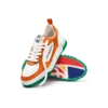 Court sneaker voor dames in oranje en wit Court sneaker voor dames in oranje en wit