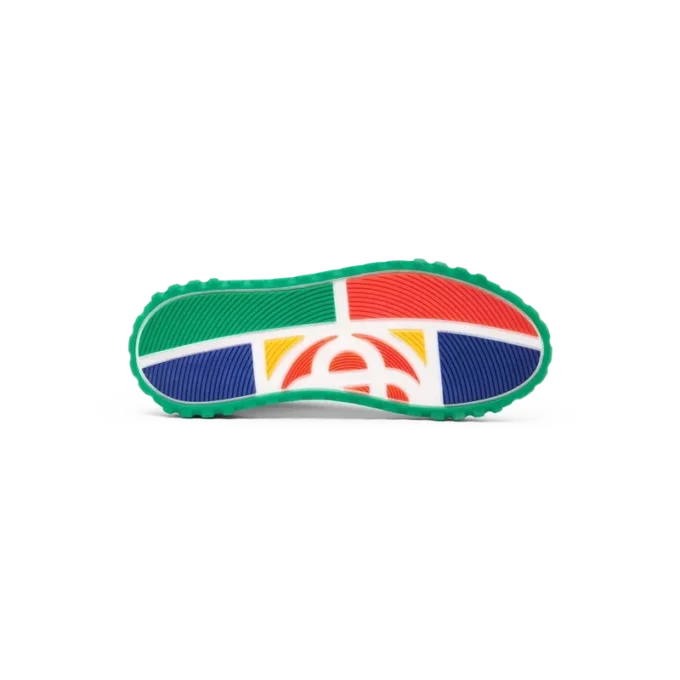 Court sneaker voor dames in oranje en wit Court sneaker voor dames in oranje en wit