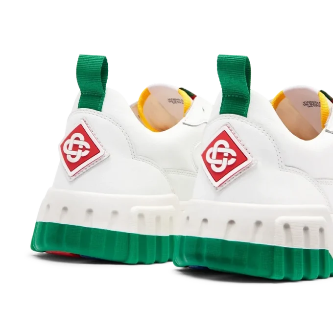 Court sneaker voor dames in wit en groen