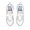 Court sneaker voor dames in wit en poederblauw