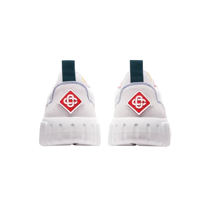 Court sneakers voor dames in wit en multicolor