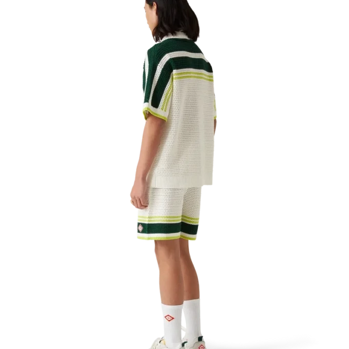 Court sneakers voor heren in wit en multicolor