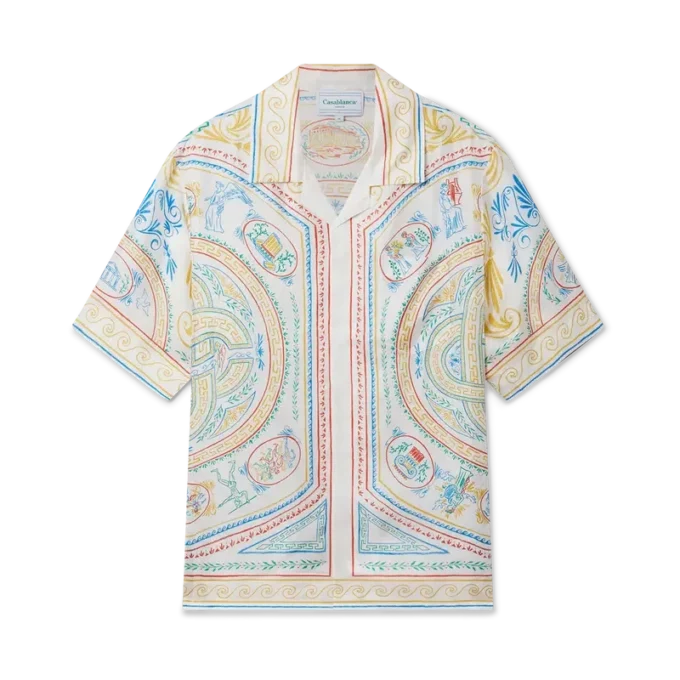 Crayon Vase zijden overhemd