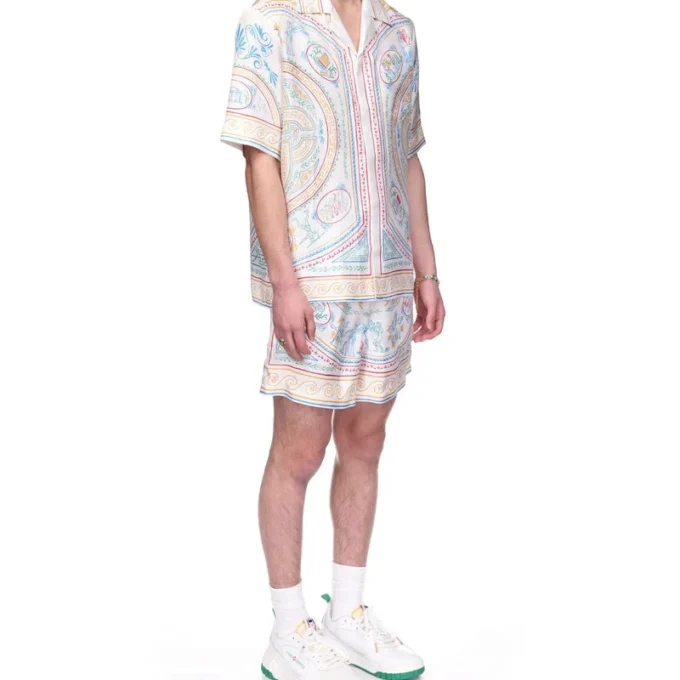 Crayon Vase zijden overhemd