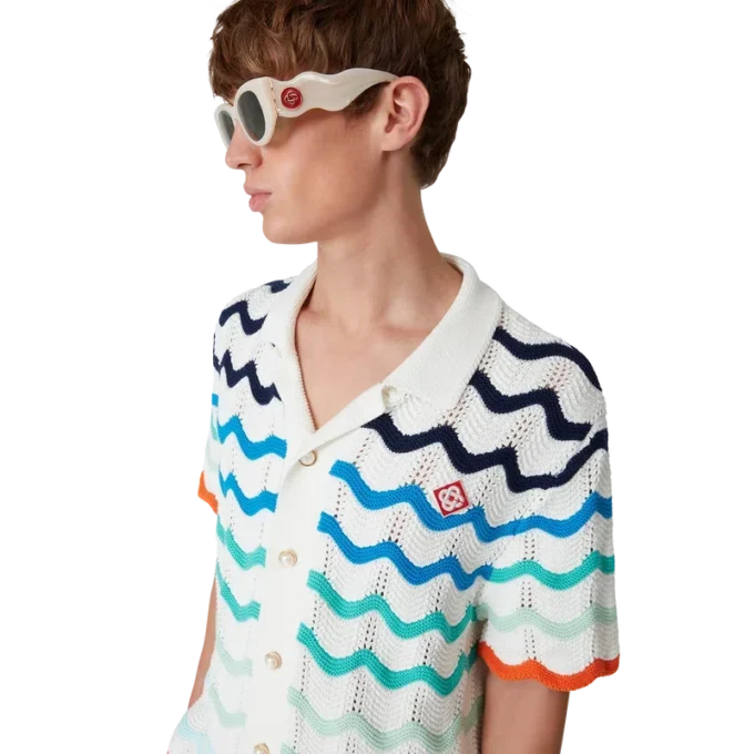 Crèmekleurige Memphis-zonnebril