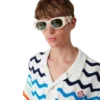 Crèmekleurige Memphis-zonnebril