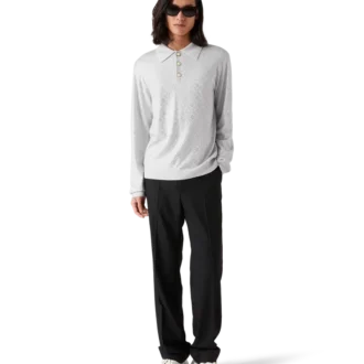 Crystal Monogram gebreid overhemd