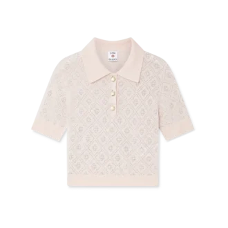 Crystal Monogram gebreid Poloshirt