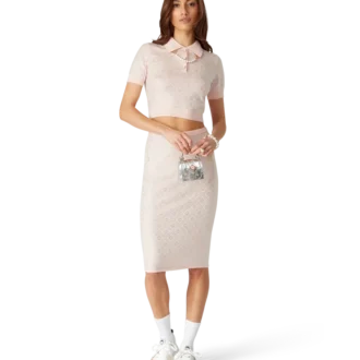 Crystal Monogram gebreide rok