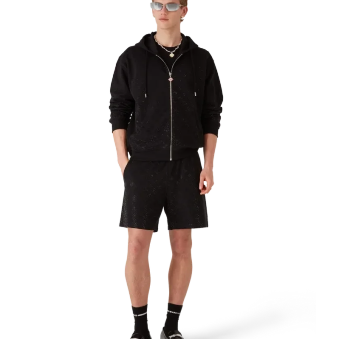 Crystal Monogram-sweatshirt met lange mouwen Crystal Monogram-sweatshirt met lange mouwen