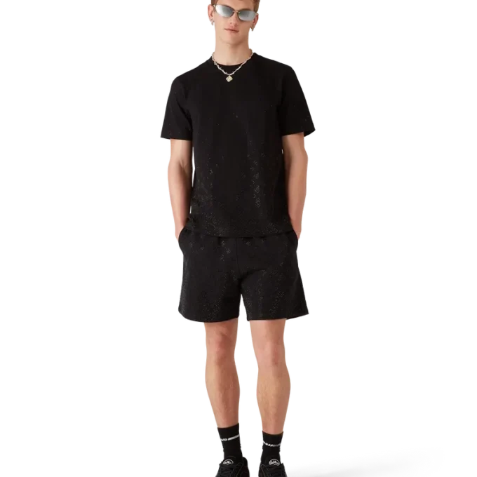 Crystal Monogram Sweatshort