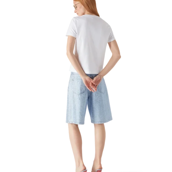 Crystal Warped Logo getailleerd Short met korte mouwen Crystal Warped Logo getailleerd Short met korte mouwen