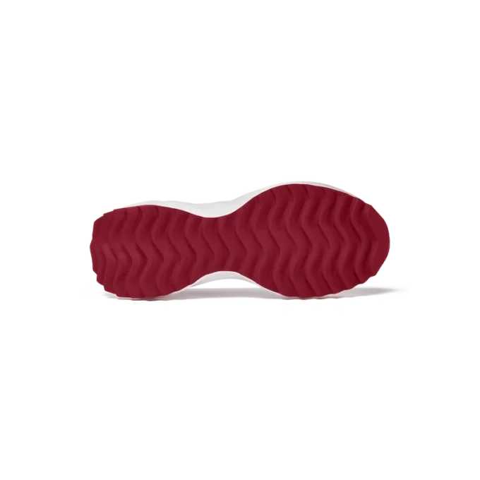 Dames Atlantis sneaker in wit en haute rood