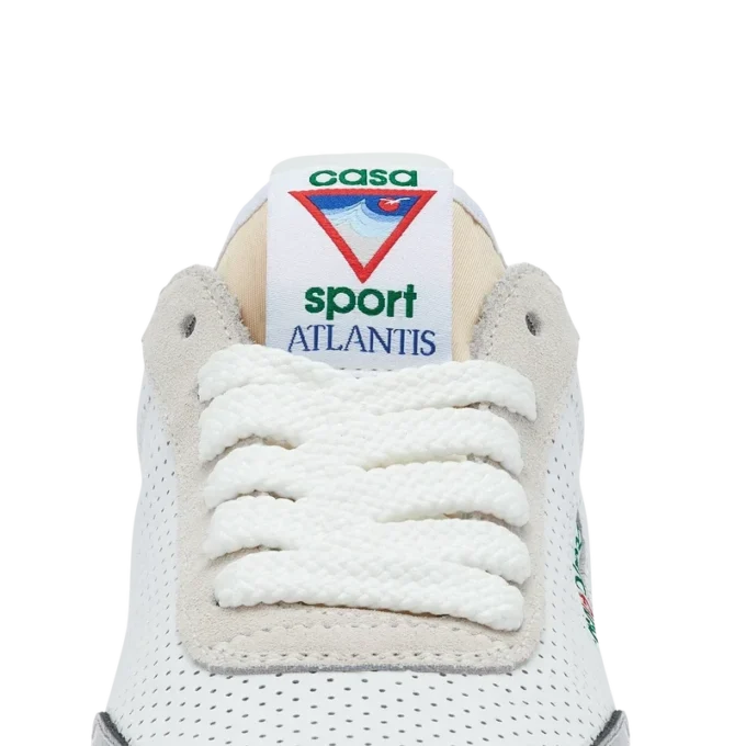Dames Atlantis witte & chromen sneaker