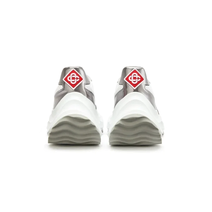 Dames Atlantis witte & chromen sneaker