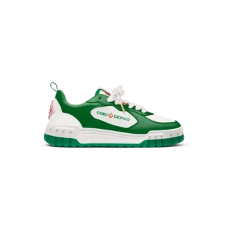Dames Court groene & witte sneaker