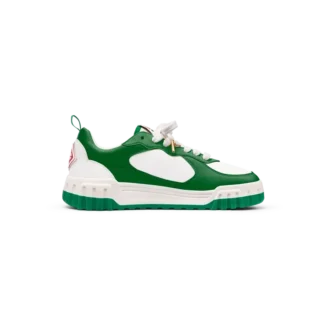 Dames Court groene & witte sneaker