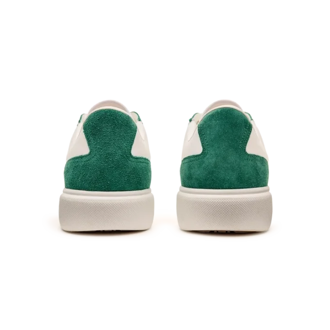 Del Mar witte en groene sneaker voor dames