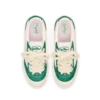 Del Mar witte en groene sneaker voor dames