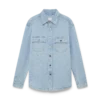 Denim monogram overhemd Denim monogram overhemd