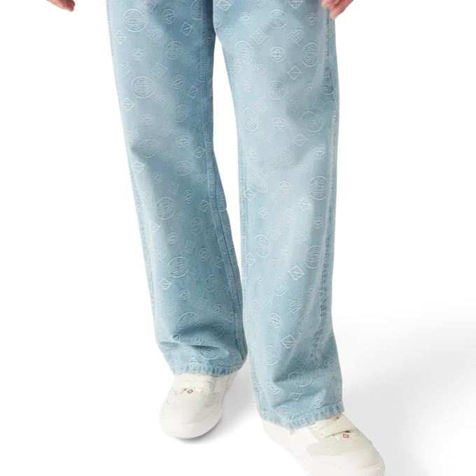 Denim Monogram Relaxed Fit Jeans