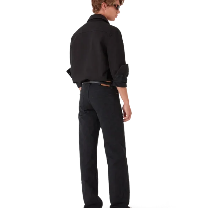 Denim Monogram Straight Leg Jeans