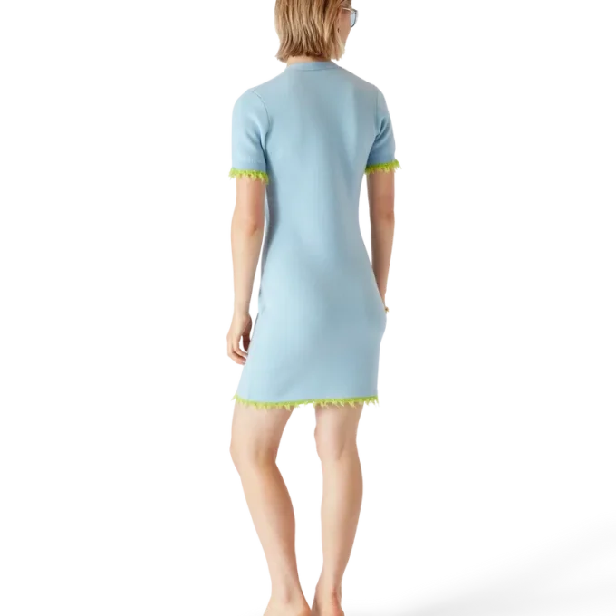 Dubbelzijdige merino mini-jurk Dubbelzijdige merino mini-jurk