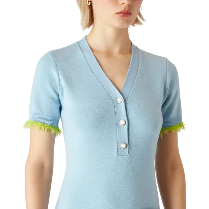 Dubbelzijdige merino mini-jurk Dubbelzijdige merino mini-jurk