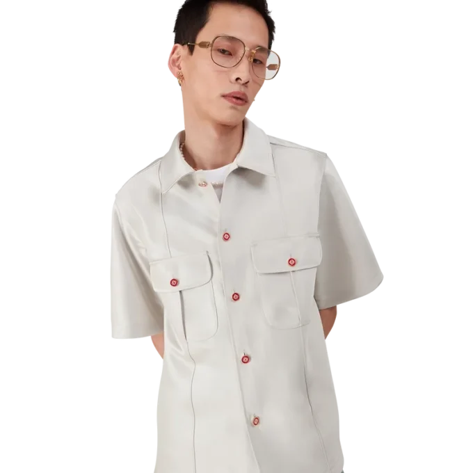 Duchesse satijnen overhemd Duchesse satijnen overhemd