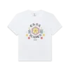 Emblem getailleerd T-shirt met korte mouwen Emblem getailleerd T-shirt met korte mouwen